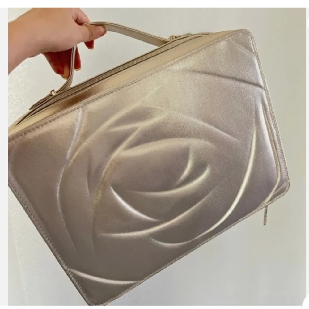 Lancome Limited Edition Golden Make Up Bag Case